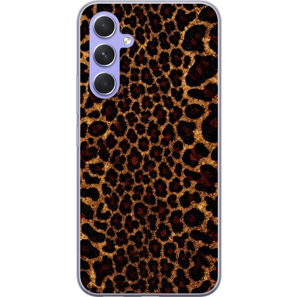 Kompatibelt Mobildeksel til Samsung Galaxy A54 Vill leopard brun