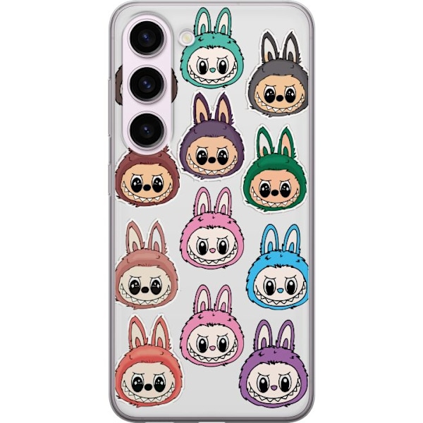 Samsung Galaxy S23 Läpinäkyvä kuori Labubu Macaron Monster