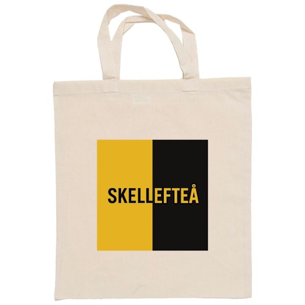 Mulepose | Holdbar Indkøbstaske i Stof Skellefteå - Hockey Beige one size