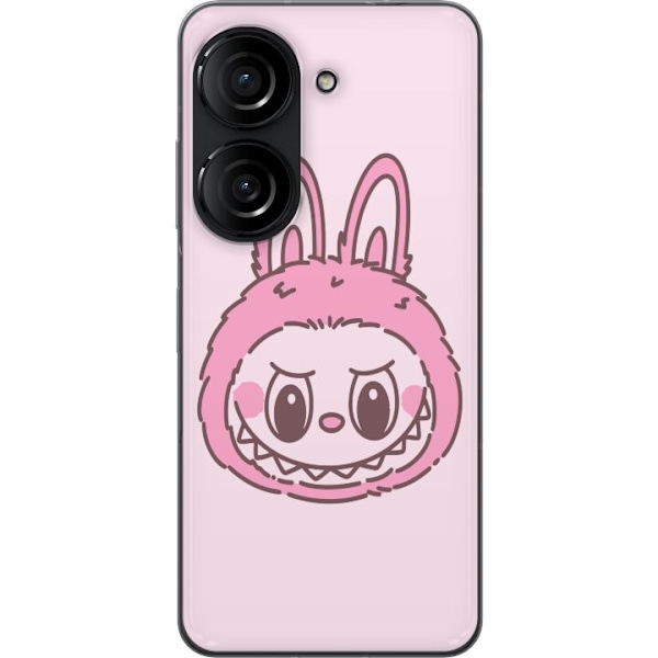 Asus Zenfone 10 Gjennomsiktig deksel Labubu Dyrekretsbunnyutga