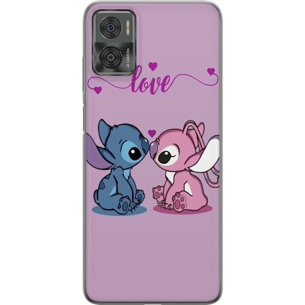 Motorola Moto E22i Gennemsigtig cover Lilo & Stitch – Angel
