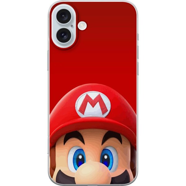 Apple iPhone 16 Plus Gjennomsiktig deksel Super Mario