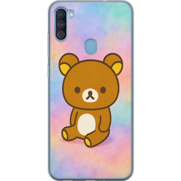 Samsung Galaxy A11 Läpinäkyvä kuori Kawaii Sanrio Rilakkuma