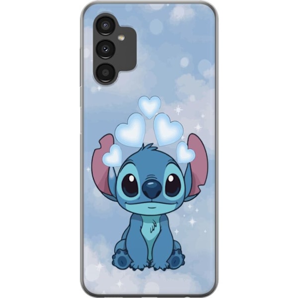 Samsung Galaxy A04s Genomskinligt Skal Stitch Hoppande Glädje – Rolig Design för Present