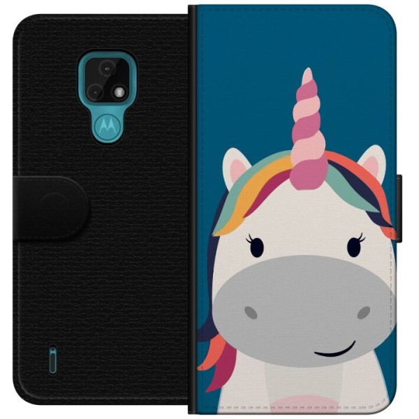 Motorola Moto E7 Plånboksfodral Enhörning / Unicorn