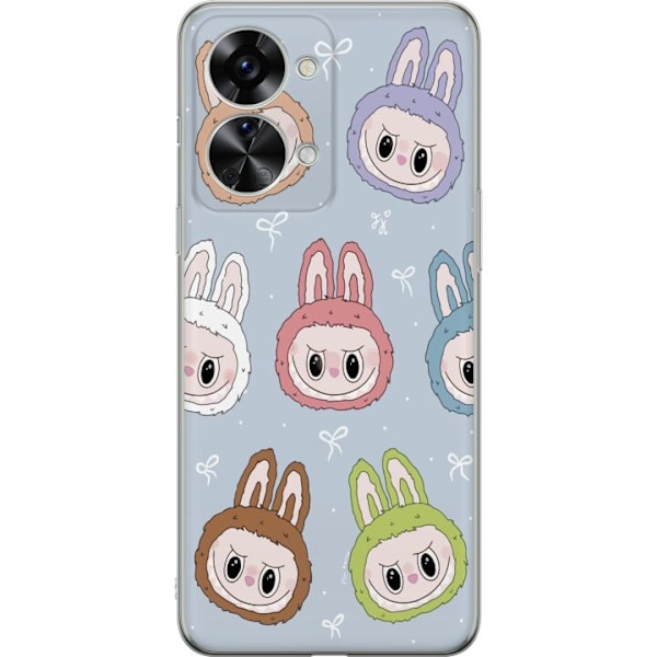 OnePlus Nord 2T Genomskinligt Skal Pastel Labubu
