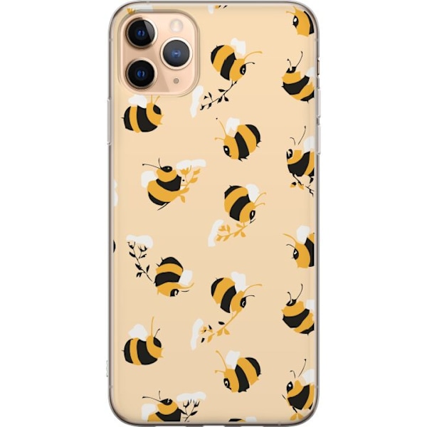 Apple iPhone 11 Pro Max Genomskinligt Skal Humlor Mönster