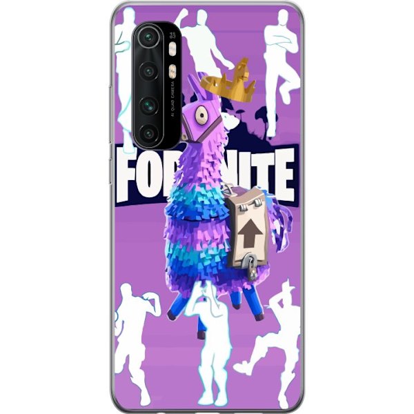 Xiaomi Mi Note 10 Lite Läpinäkyvä kuori Fortnite