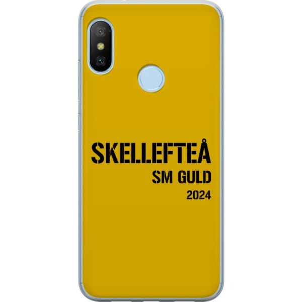 Xiaomi Mi A2 Lite Gjennomsiktig deksel Skellefteå SM GULL