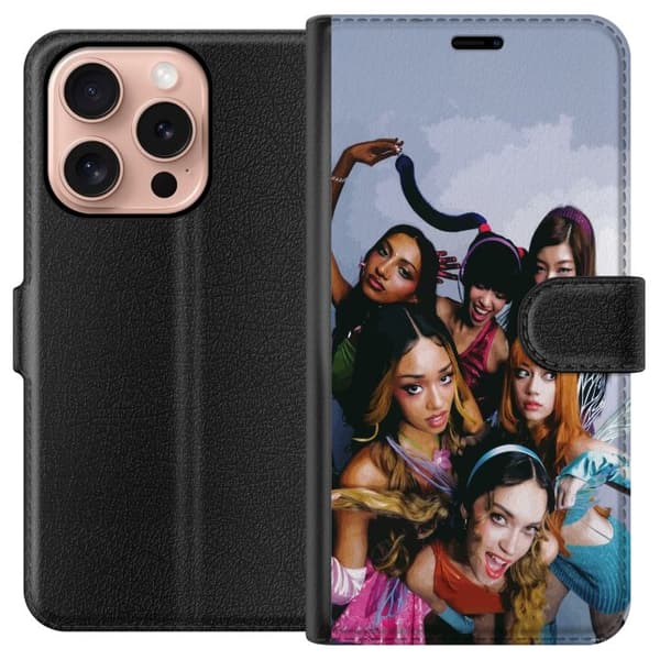Kompatibel Tegnebogsetui til Apple iPhone 16 Pro KATSEYE flerfarvet