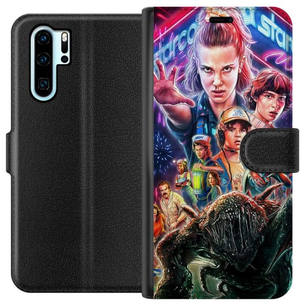 Kompatibel Tegnebogsetui til Huawei P30 Pro Stranger Things