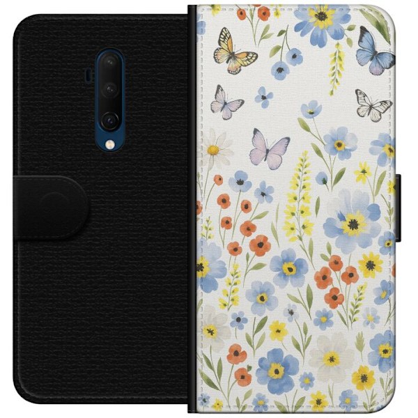 OnePlus 7T Pro Lompakkokotelo Kesäkukat