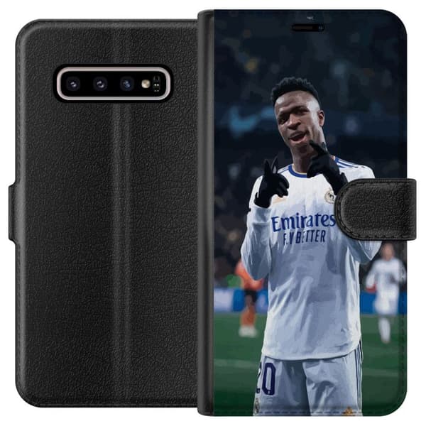 Kompatibelt Lommeboketui til Samsung Galaxy S10+ Vinícius Júnior (Real Madrid)