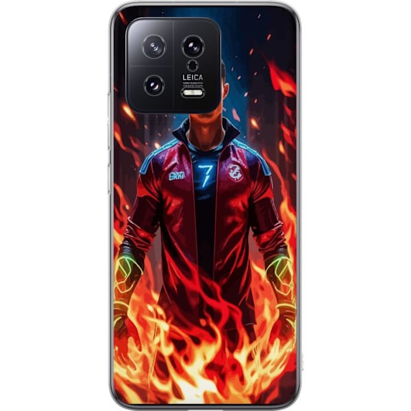 Xiaomi 13 Gjennomsiktig deksel Ronaldo Inferno - fotballhelt i