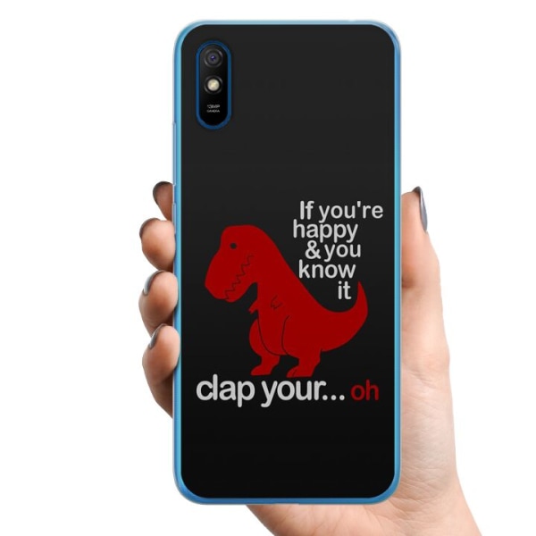 Xiaomi Redmi 9A TPU Mobilcover Dinosaur