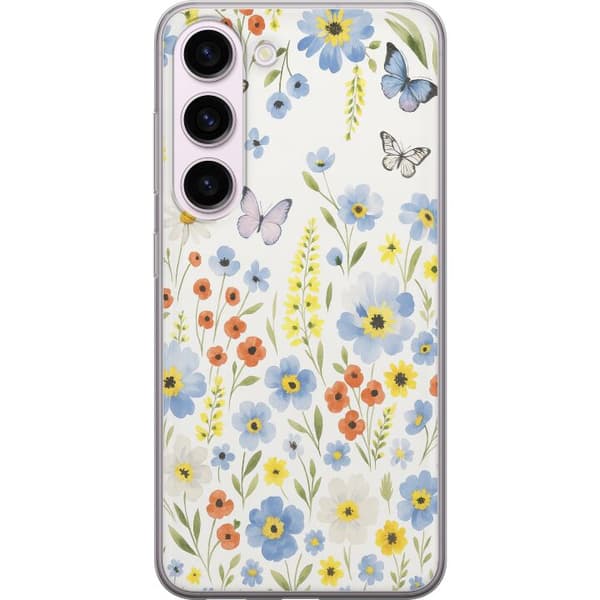 Kompatibelt Mobildeksel til Samsung Galaxy S23 Sommerblomster