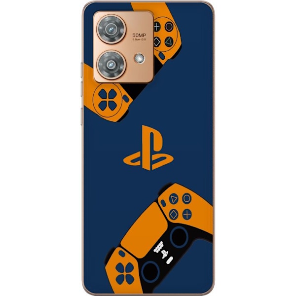 Motorola Edge 40 Neo Läpinäkyvä kuori Playstation