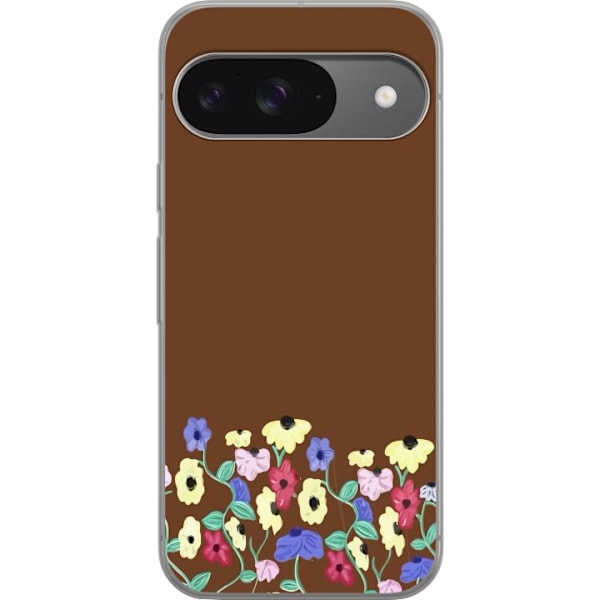 Google Pixel 9 Gennemsigtig cover Blomster