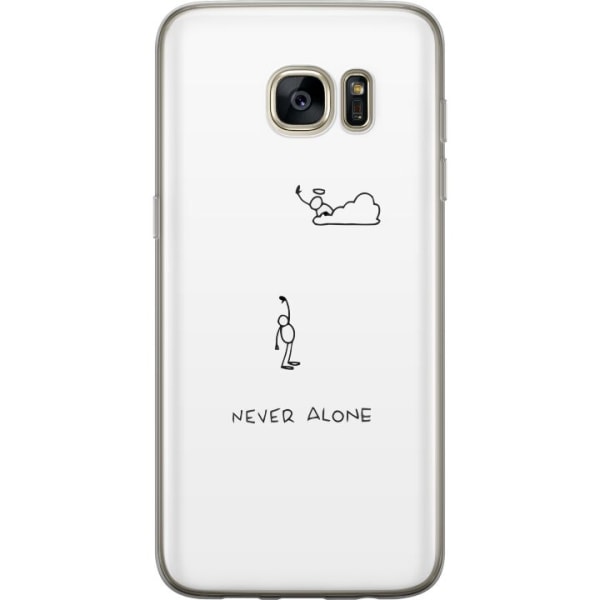 Samsung Galaxy S7 edge Gjennomsiktig deksel Aldri Alene