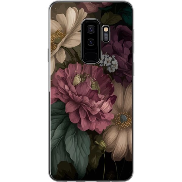 Samsung Galaxy S9+ Läpinäkyvä kuori Kukat