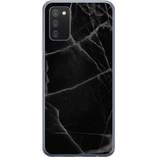 Kompatibel Mobilcover til Samsung Galaxy A02s Sort marmor