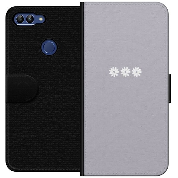 Huawei P smart Tegnebogsetui Lilla Blomminimalisme - stilfuldt