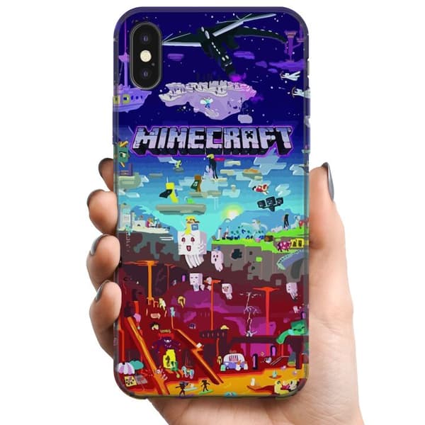 Kompatibelt Mobildeksel til Apple iPhone X MineCraft
