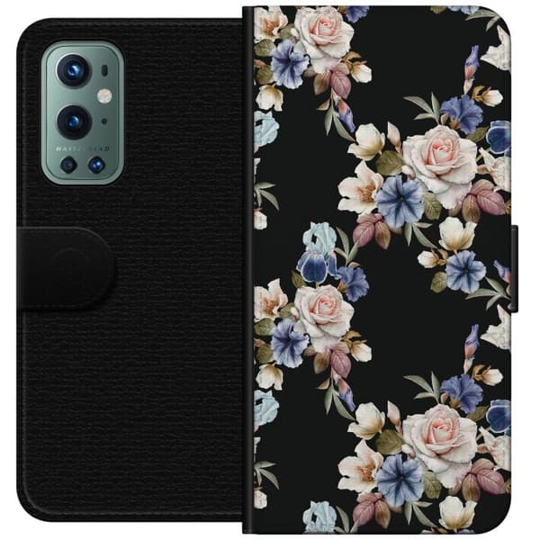 Kompatibelt Plånboksfodral till OnePlus 9 Pro Blommor