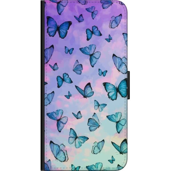 Kompatibel Tegnebogsetui til OnePlus 9 Pro Sommerfugle