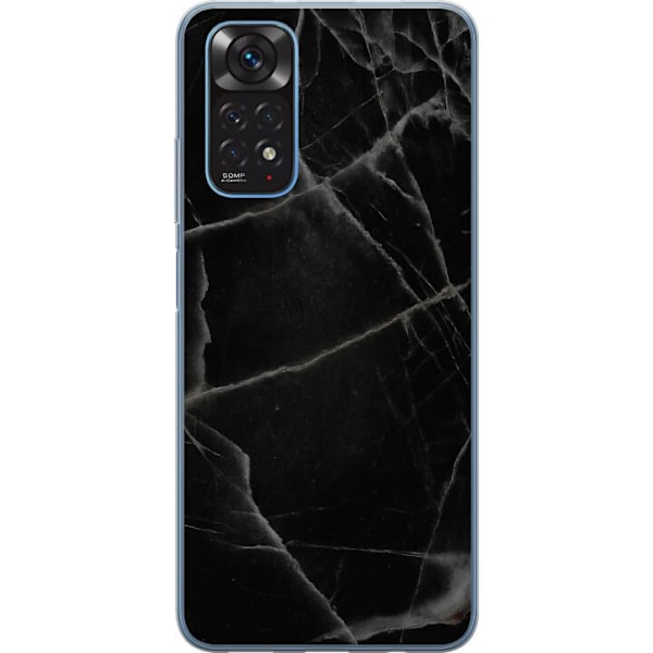 Xiaomi Redmi Note 11 Genomskinligt Skal Svart marmor