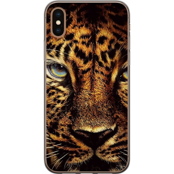 Apple iPhone XS Genomskinligt Skal Leopard
