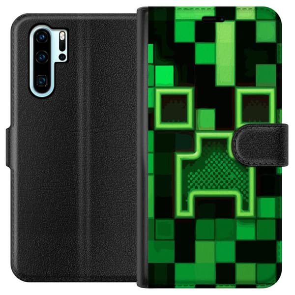 Kompatibelt Lommeboketui til Huawei P30 Pro Minecraft