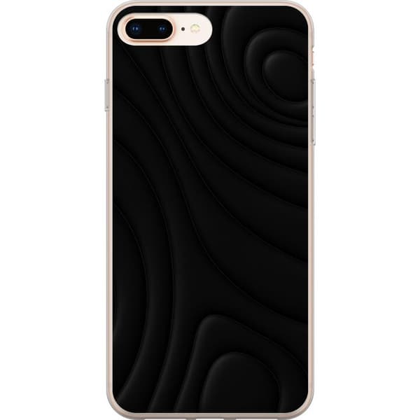 Kompatibel Mobilcover til Apple iPhone 8 Plus Sorte Bølger