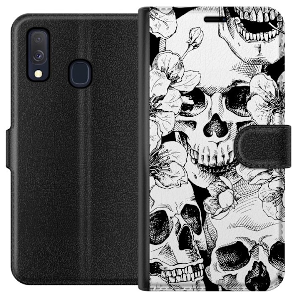 Samsung Galaxy A40 Lompakkokotelo luu