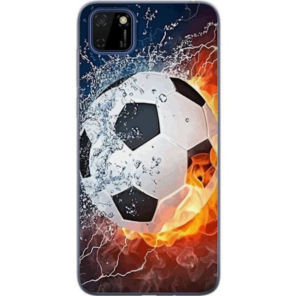 Huawei Y5p Gennemsigtig cover Fodbold Ild