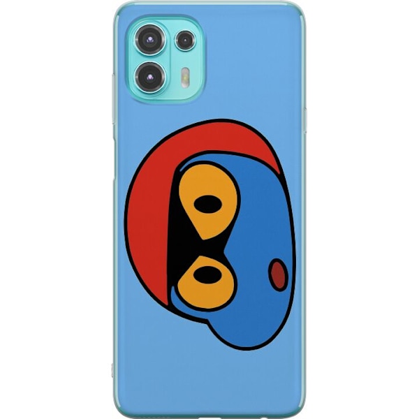 Motorola Edge 20 Lite Läpinäkyvä kuori Bold Bot Head