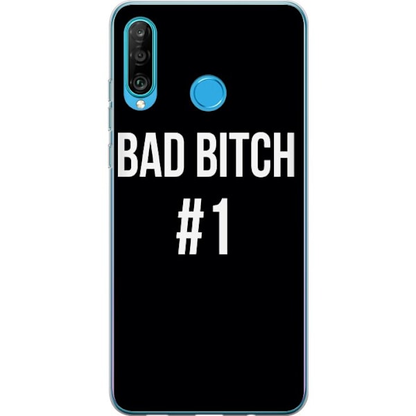 Huawei P30 lite Gjennomsiktig deksel Bad Bitch #1