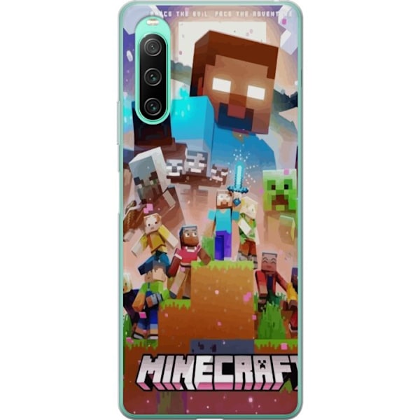Sony Xperia 10 IV Läpinäkyvä kuori Minecraft