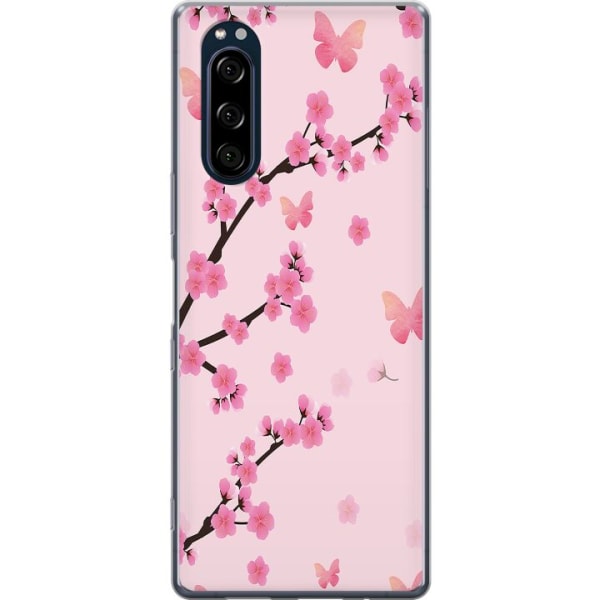 Sony Xperia 5 Gennemsigtig cover Blomster