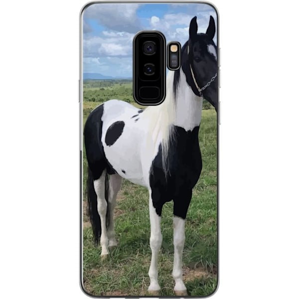 Samsung Galaxy S9+ Genomskinligt Skal Hästmagi – stiliserad häst i lugn färgskala