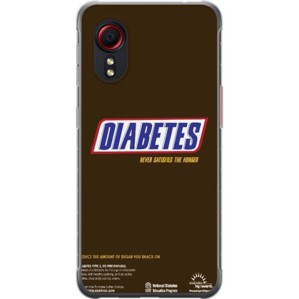 Samsung Galaxy Xcover 5 Läpinäkyvä kuori Diabetes Snickers