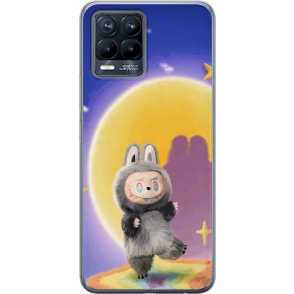 Realme 8 Läpinäkyvä kuori Labubu Neon Pop - Neonväri pop-t