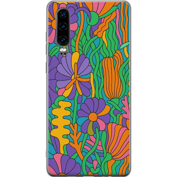 Huawei P30 Läpinäkyvä kuori Värien räjähdys