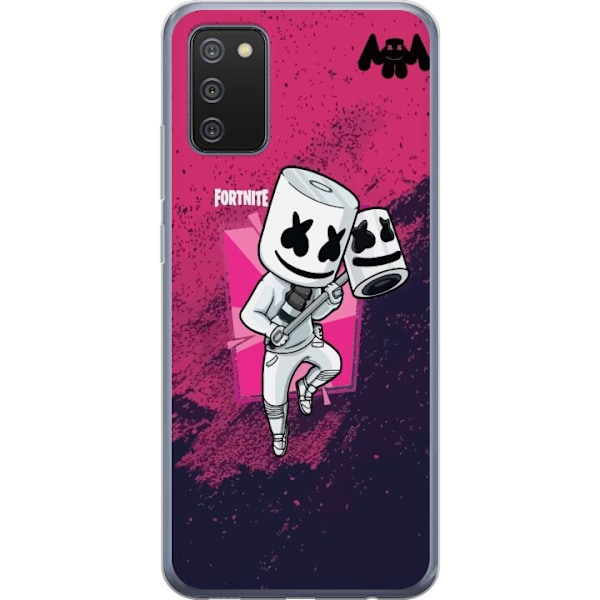Samsung Galaxy A02s Läpinäkyvä kuori Marshmello Fortnite Sk