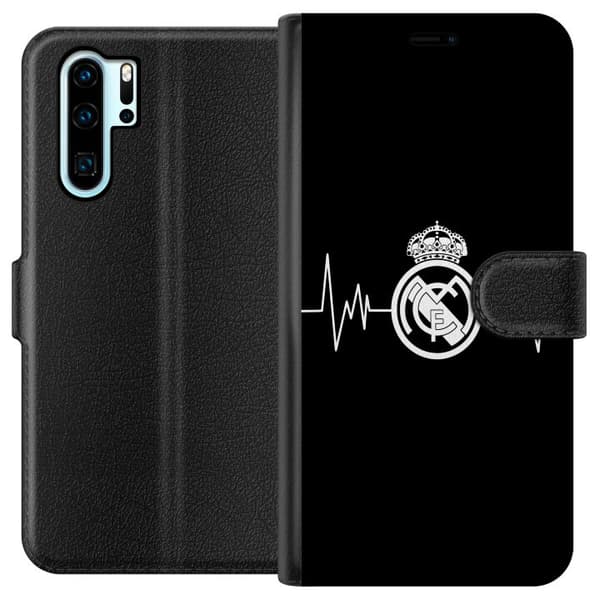 Kompatibel Tegnebogsetui til Huawei P30 Pro Real Madrid CF