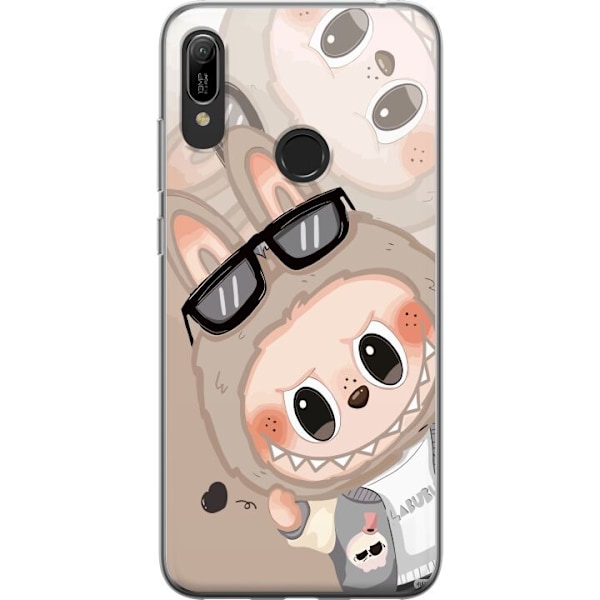 Huawei Y6 (2019) Läpinäkyvä kuori Labubu Rainbow Chaos