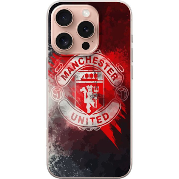 Apple iPhone 16 Pro Läpinäkyvä kuori Manchester United