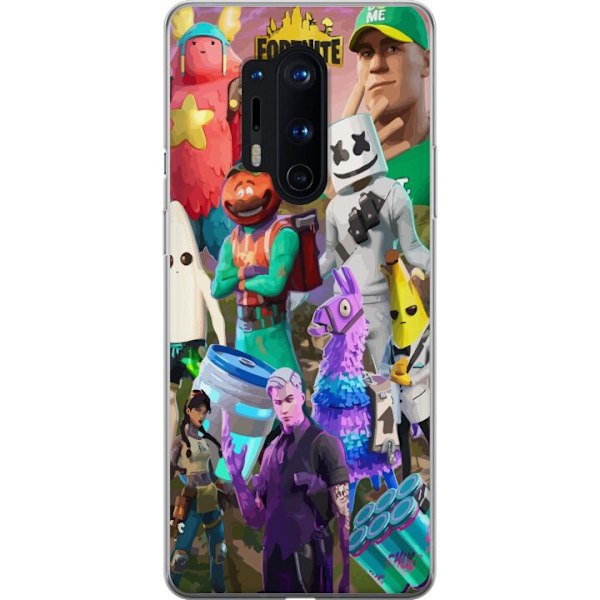 OnePlus 8 Pro Läpinäkyvä kuori Fortnite