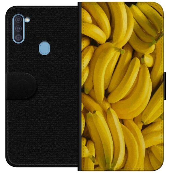 Samsung Galaxy A11 Plånboksfodral Banana Pattern – lekfullt