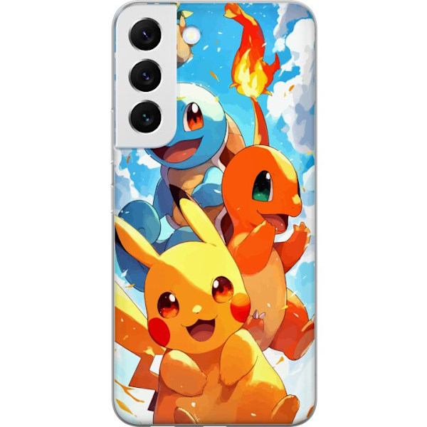 Samsung Galaxy S22+ 5G Läpinäkyvä kuori Pocket Creatures -